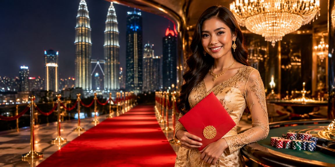 Pemain Kuala Lumpur menerima bonus sampul merah semasa bermain Baccarat di 252
